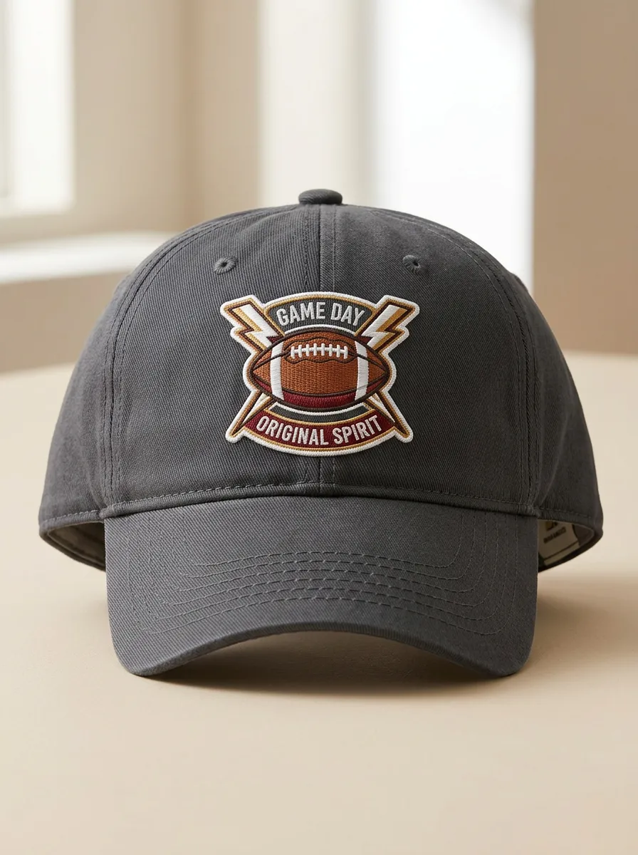 Unisex Football Fan Game Day Lightning Printed Baseball Cap