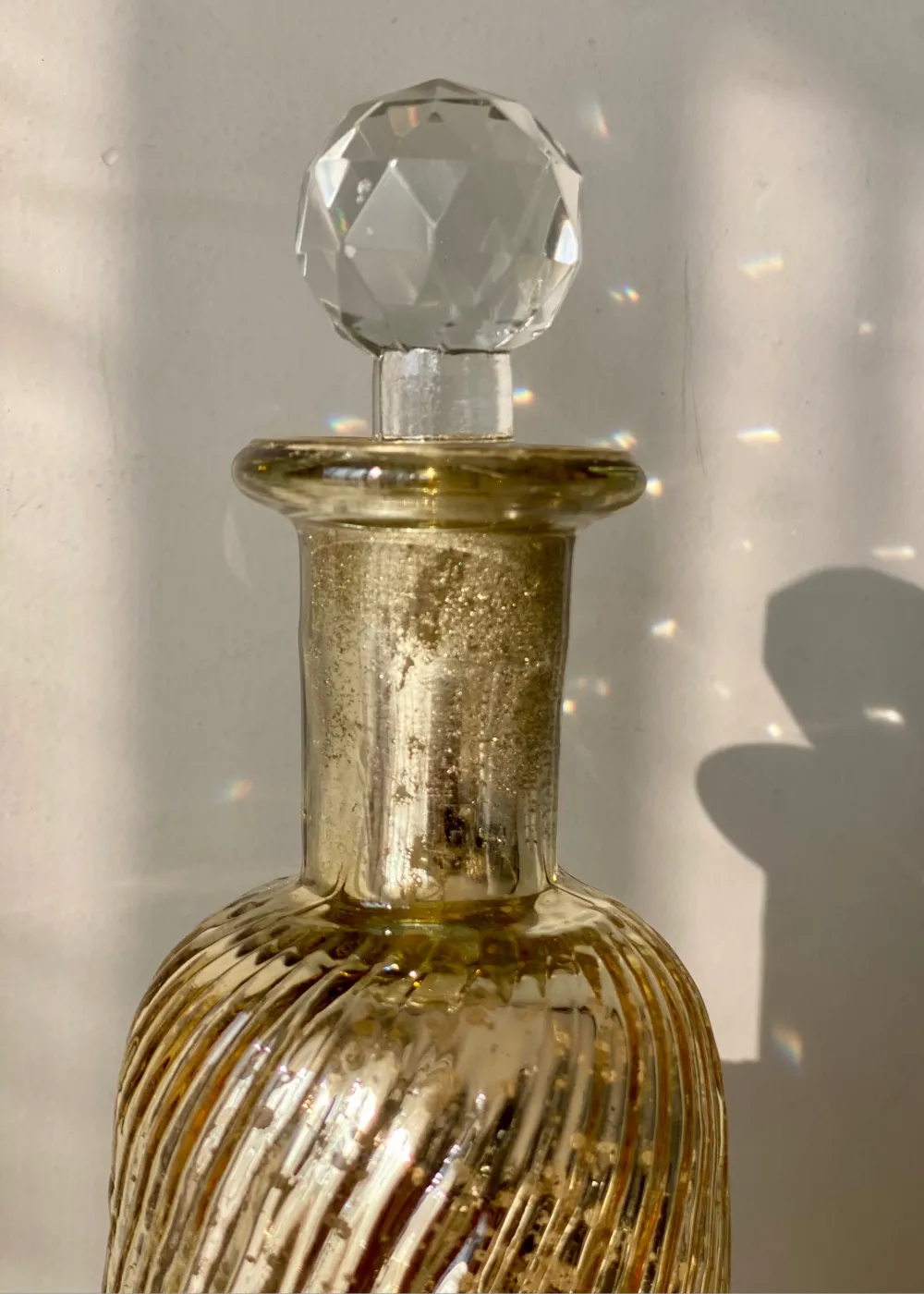 Rustic Glass Bottle Large