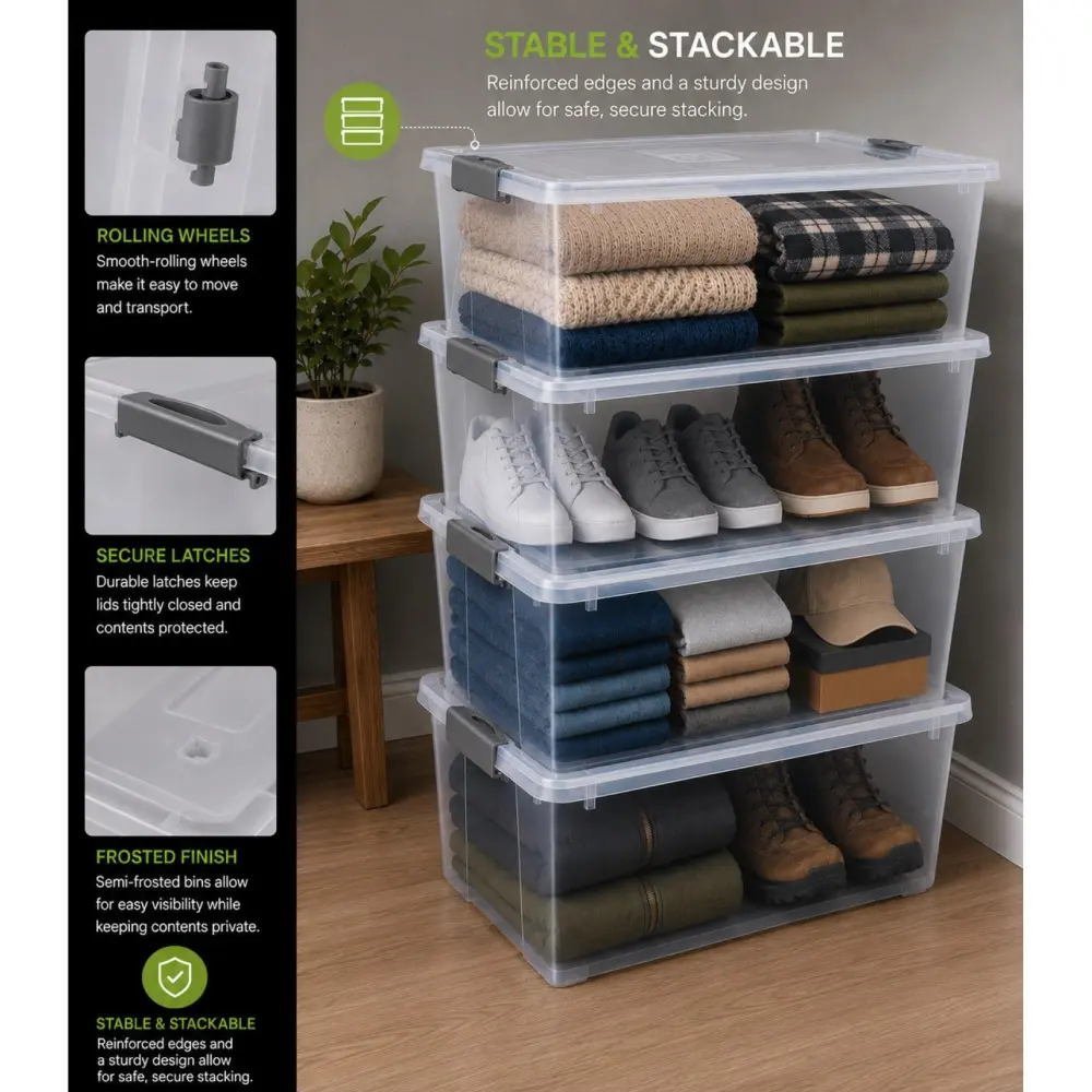 Underbed Bins With Lids