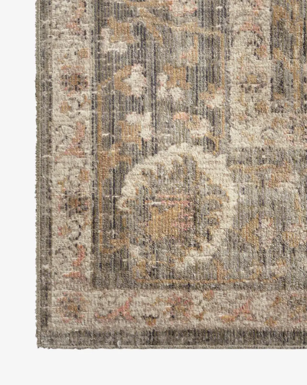 Vintage-Inspired Power-Loomed Synthetic Area Rug
