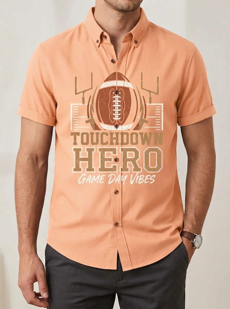 Football Graphic Casual Shirt
