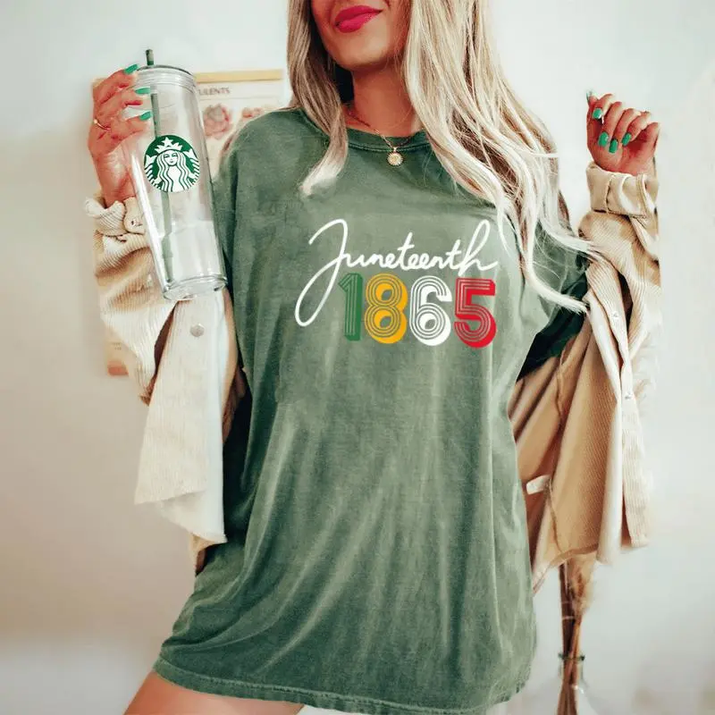 1865 Junenth Celebrate African American Freedom Day Women Women's Oversized Comfort T-Shirt