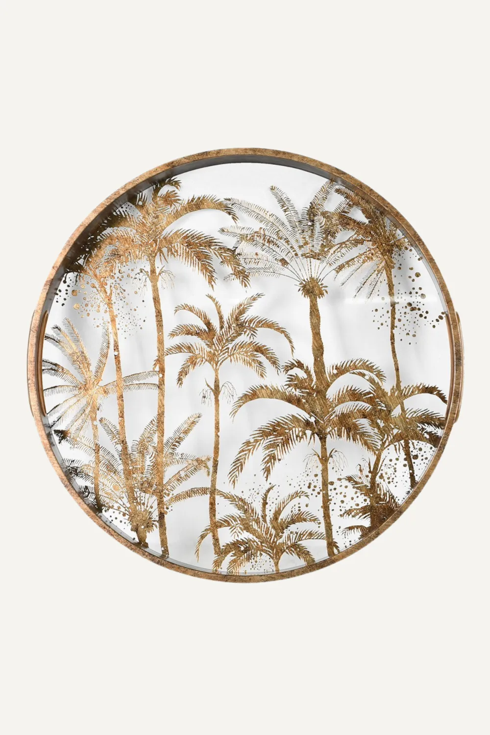 Antique Palm Tree Tray