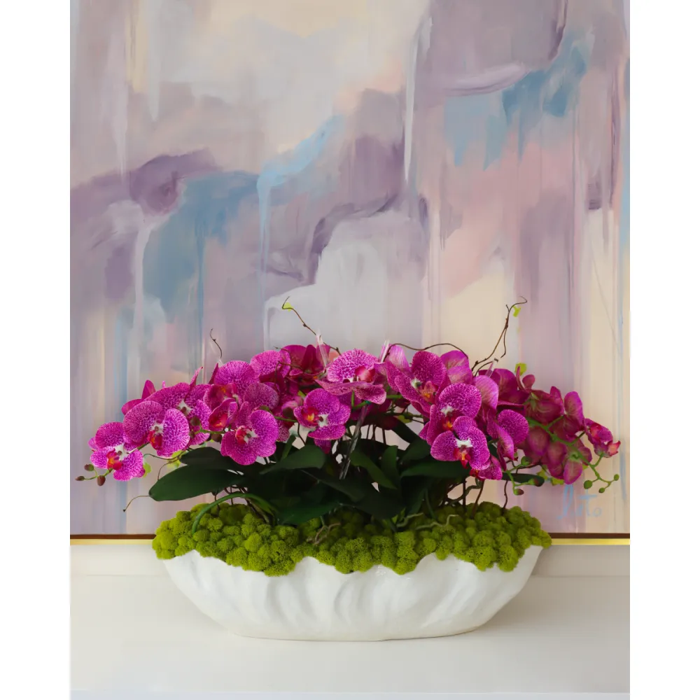 Orchid Vine Boat Arrangement