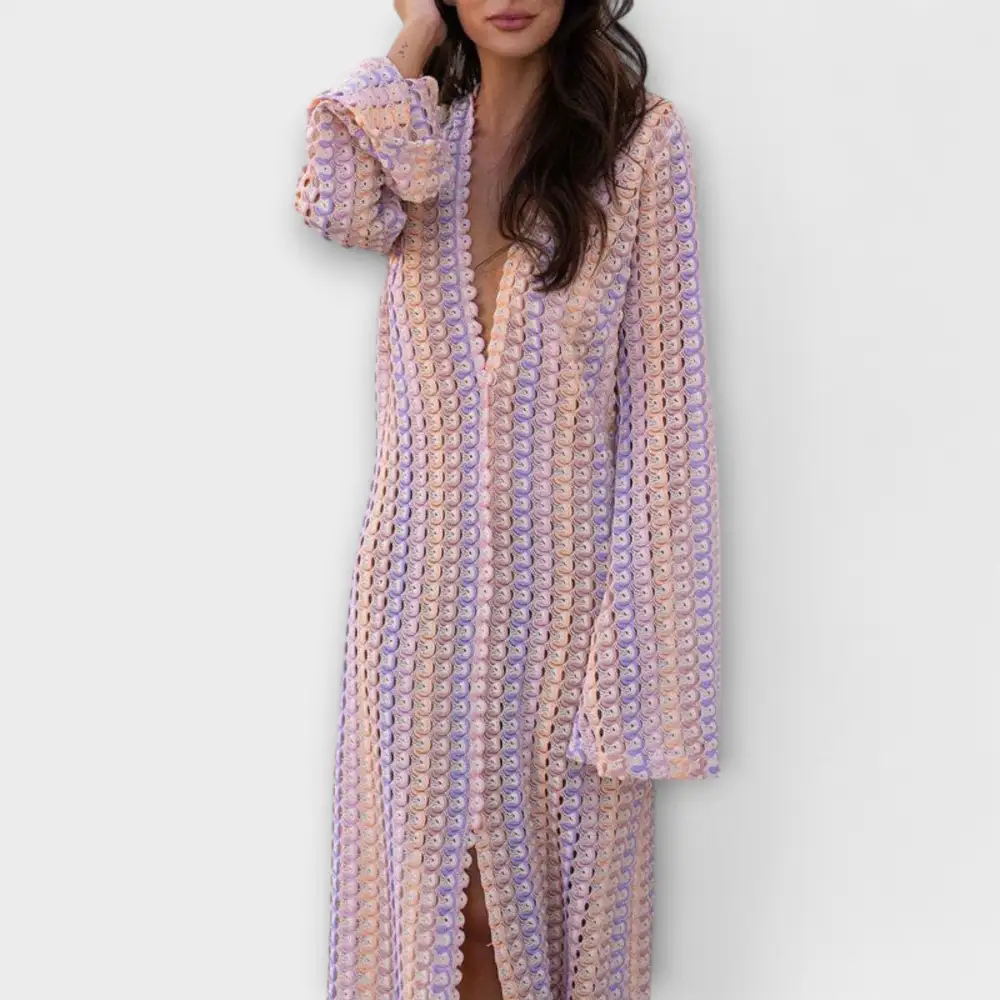 V-Neck Flowing Relaxed Maxi Dress