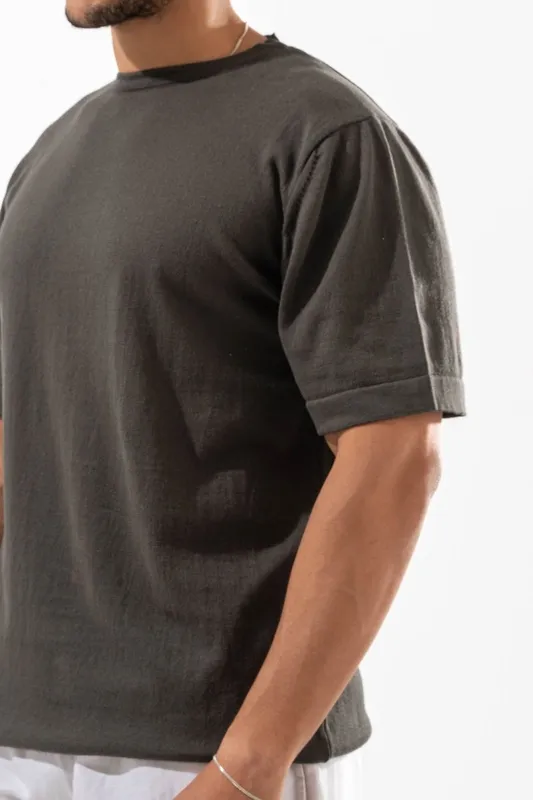 Round Neck Knit Shirt