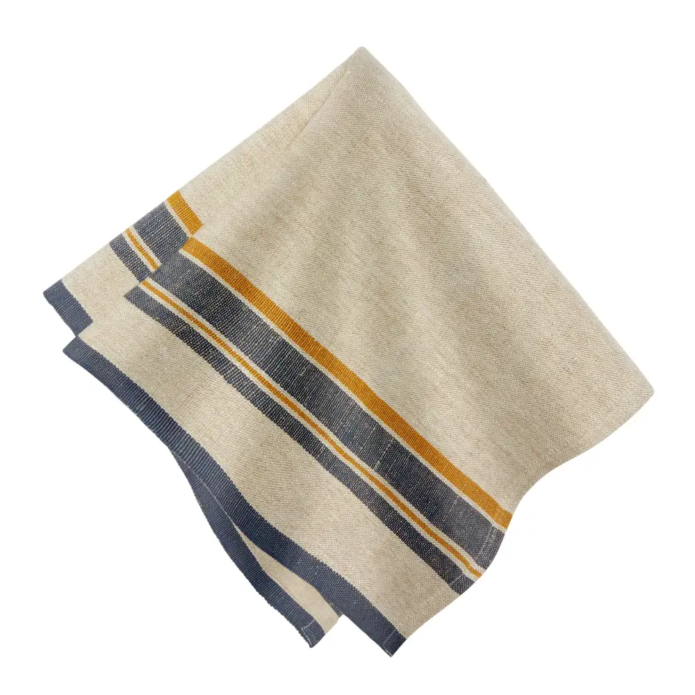 Relaxed Narrow Stripe Linen Napkin Set