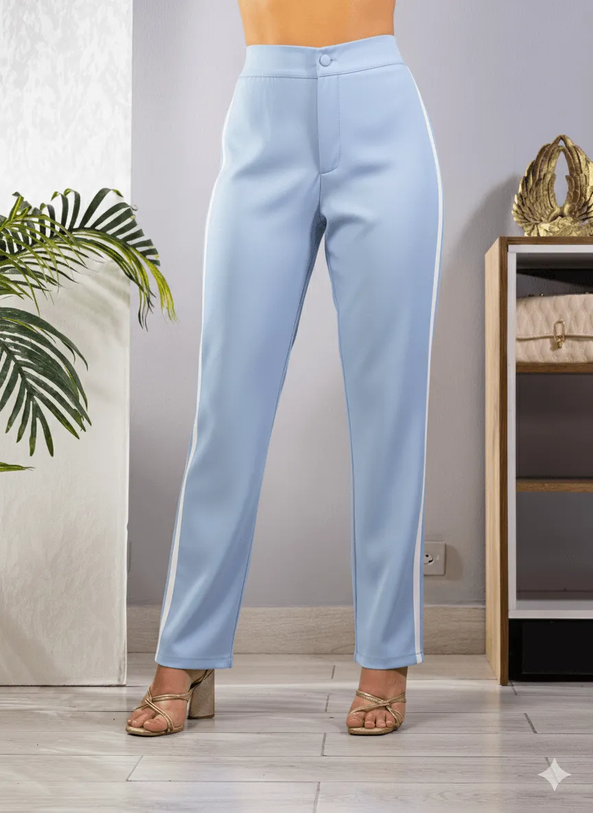 Side Trim Loose Leg Pants