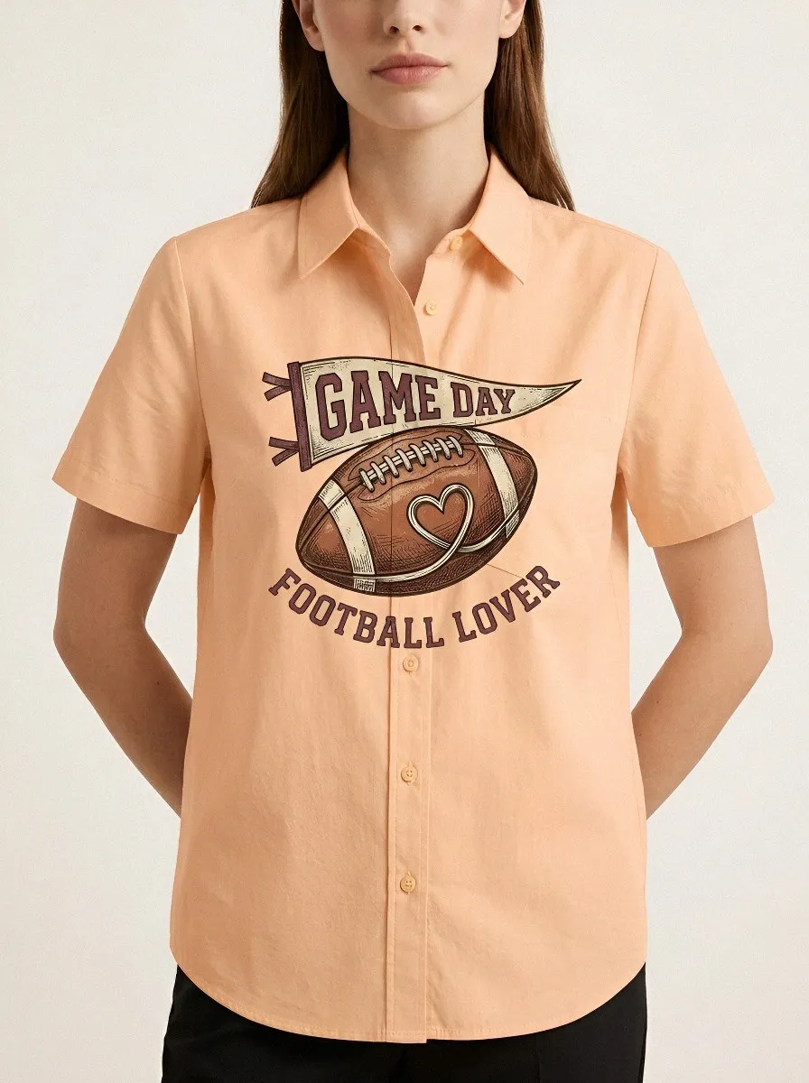 Football Graphic Casual Shirt