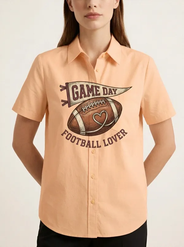 Football Graphic Casual Shirt