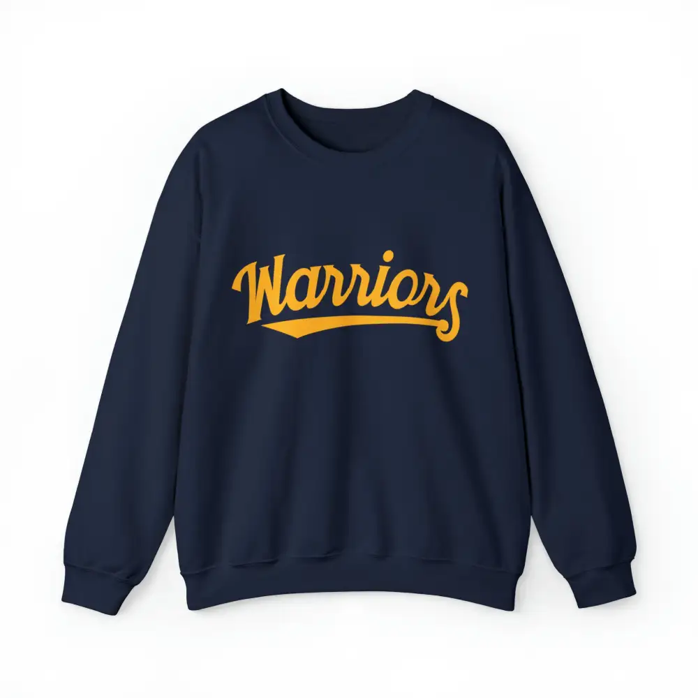 Script Blue Accent Gold Accent Team Graphic Crewneck Sweatshirt