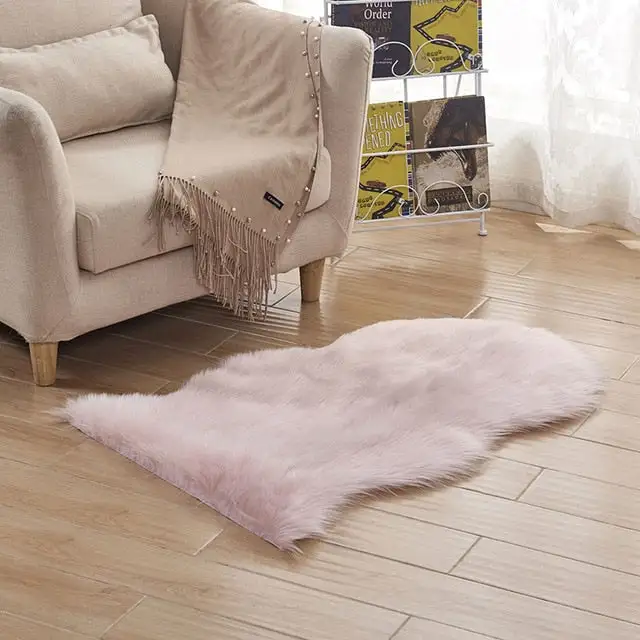 Faux-Fur Decorative Area Rug