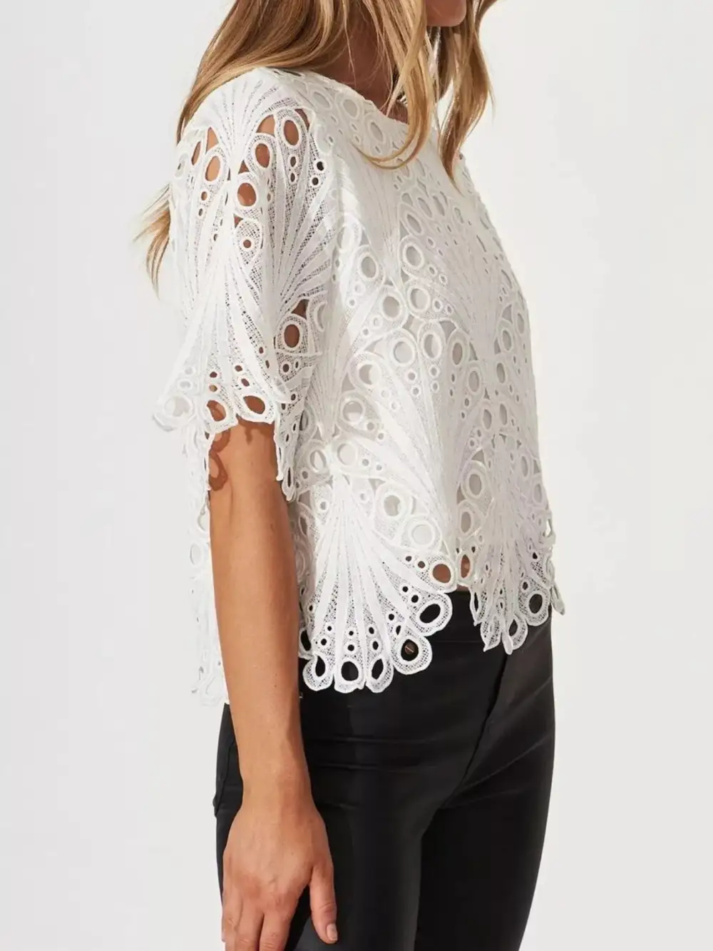 Lace Half Sleeve Blouse