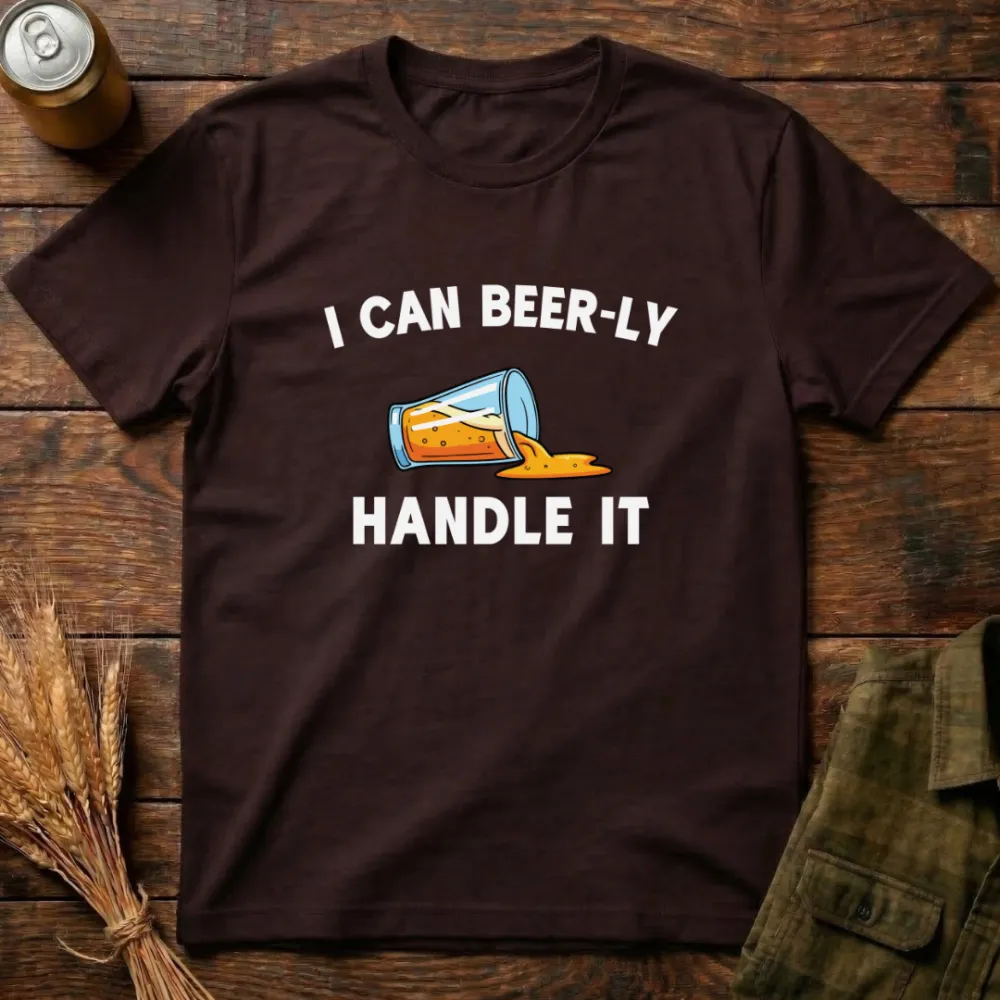 Beer adds to the atmosphere: Fun printed cotton T-shirt