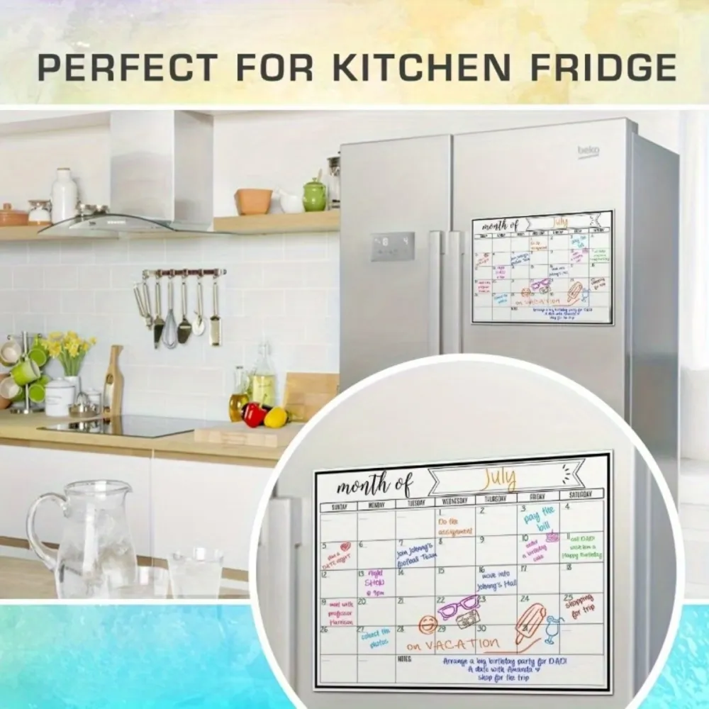 Magnetic Monthly Whiteboard Calendar