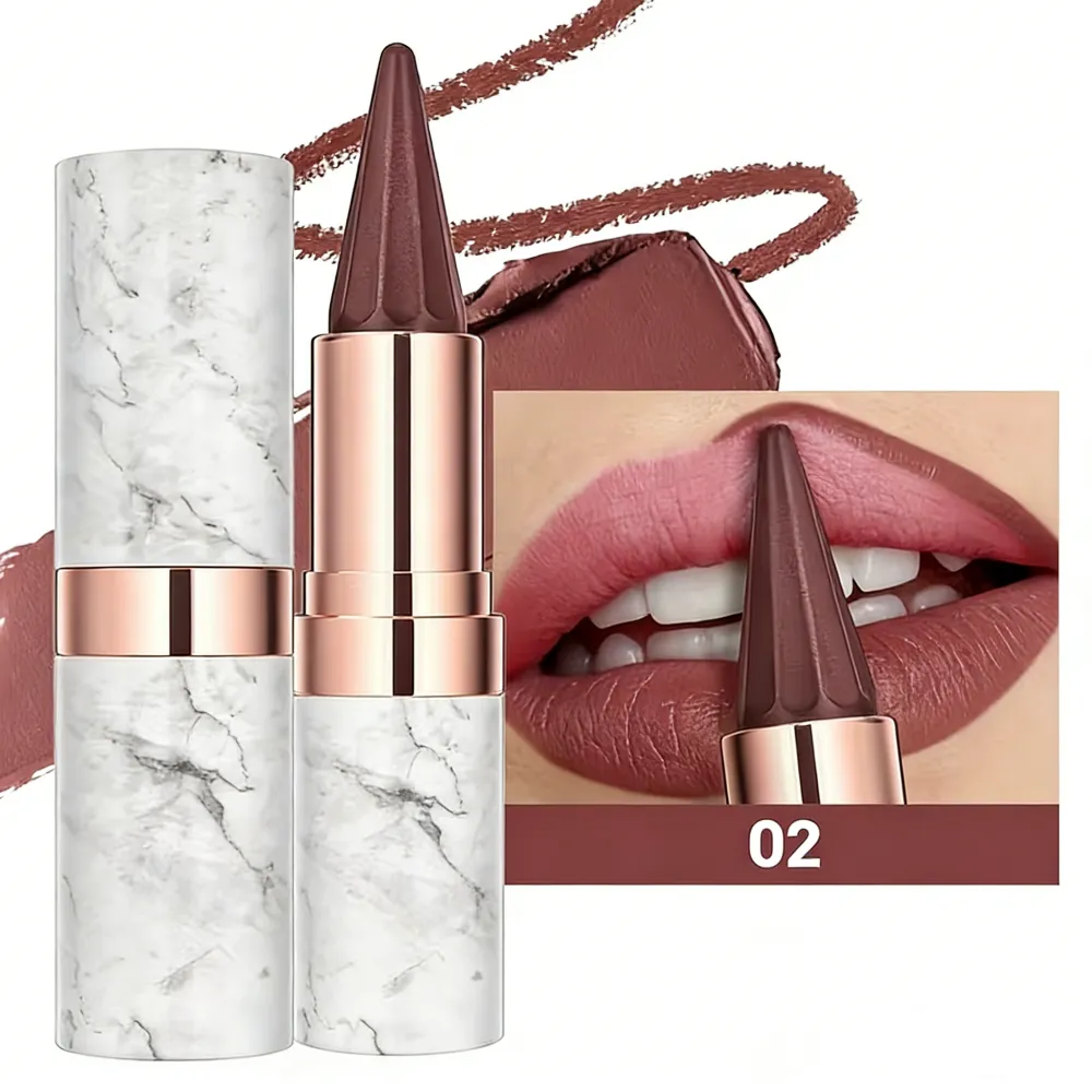 Marble-Pack Brown Matte Lipstick
