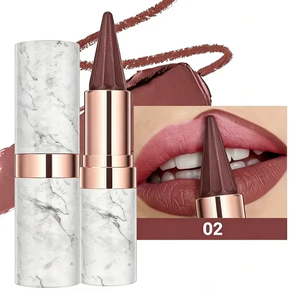 Marble-Pack Brown Matte Lipstick