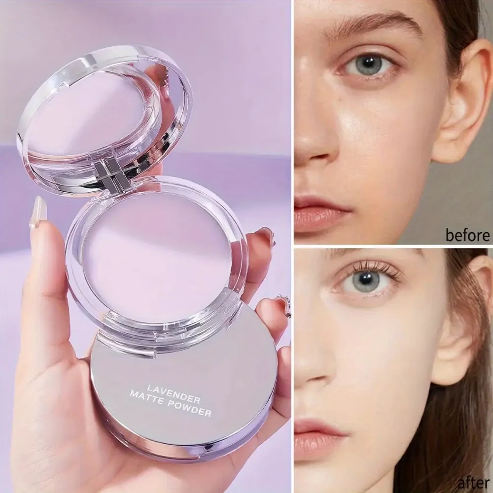 Oil-Control Lavender Face Powder