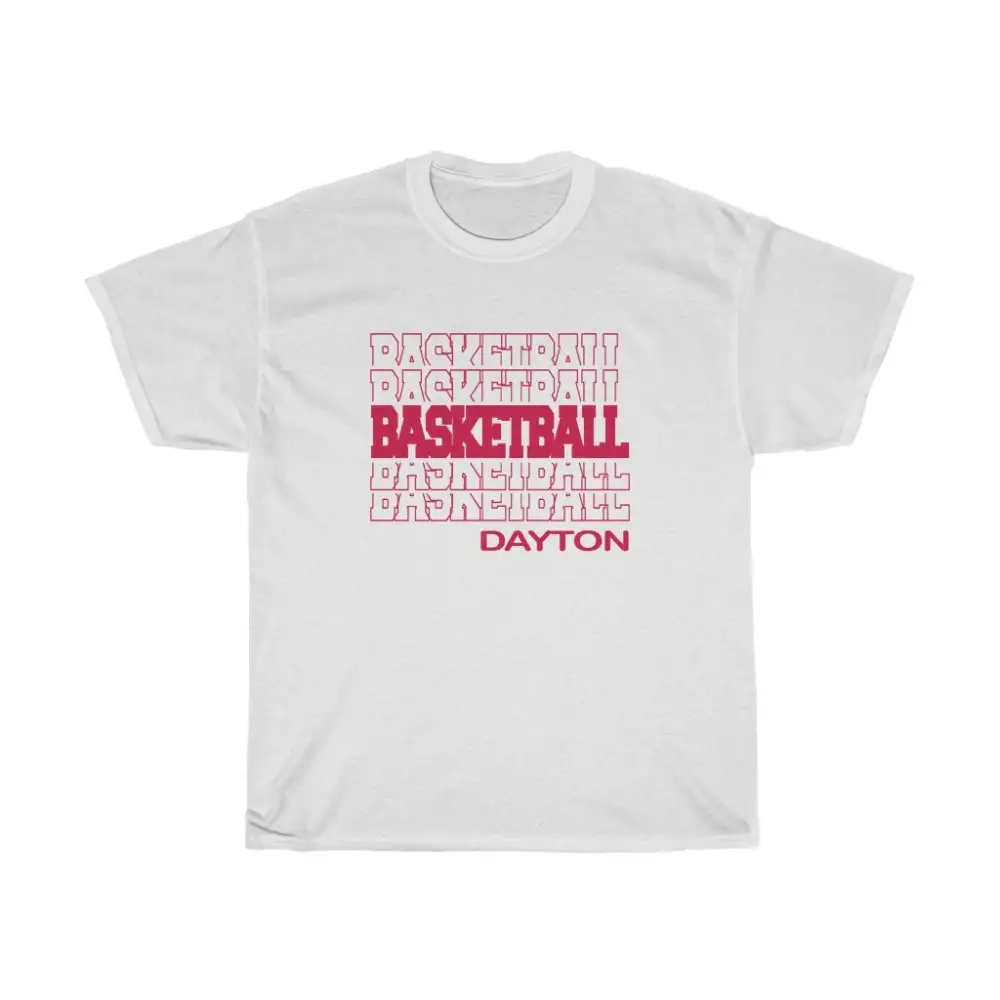 Basketball Dayton in Modern Stacked Lettering