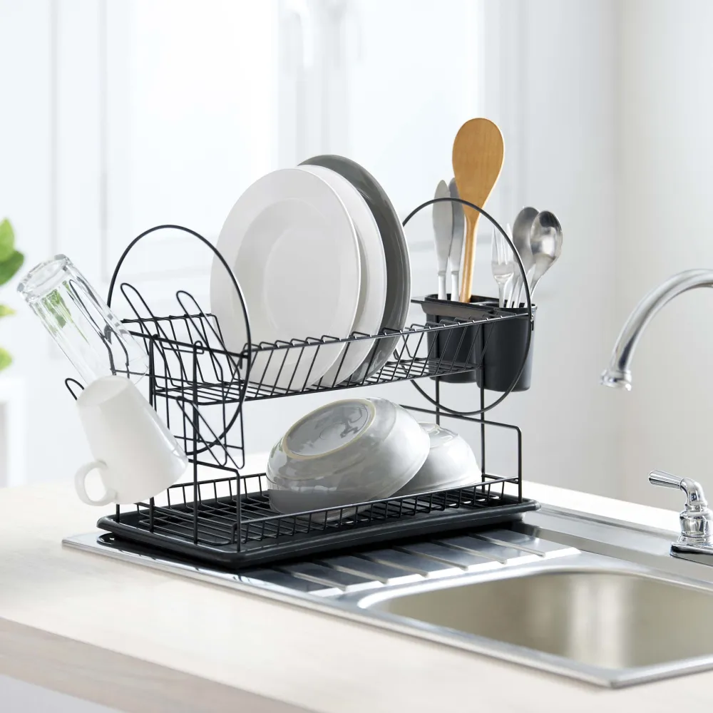 Tiered Dish Drying Rack