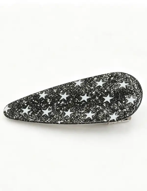 Glitter Pentagram Printed Duckbill Hair Clip