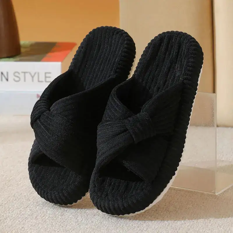 Soft Step Open Toe Lounge Slippers