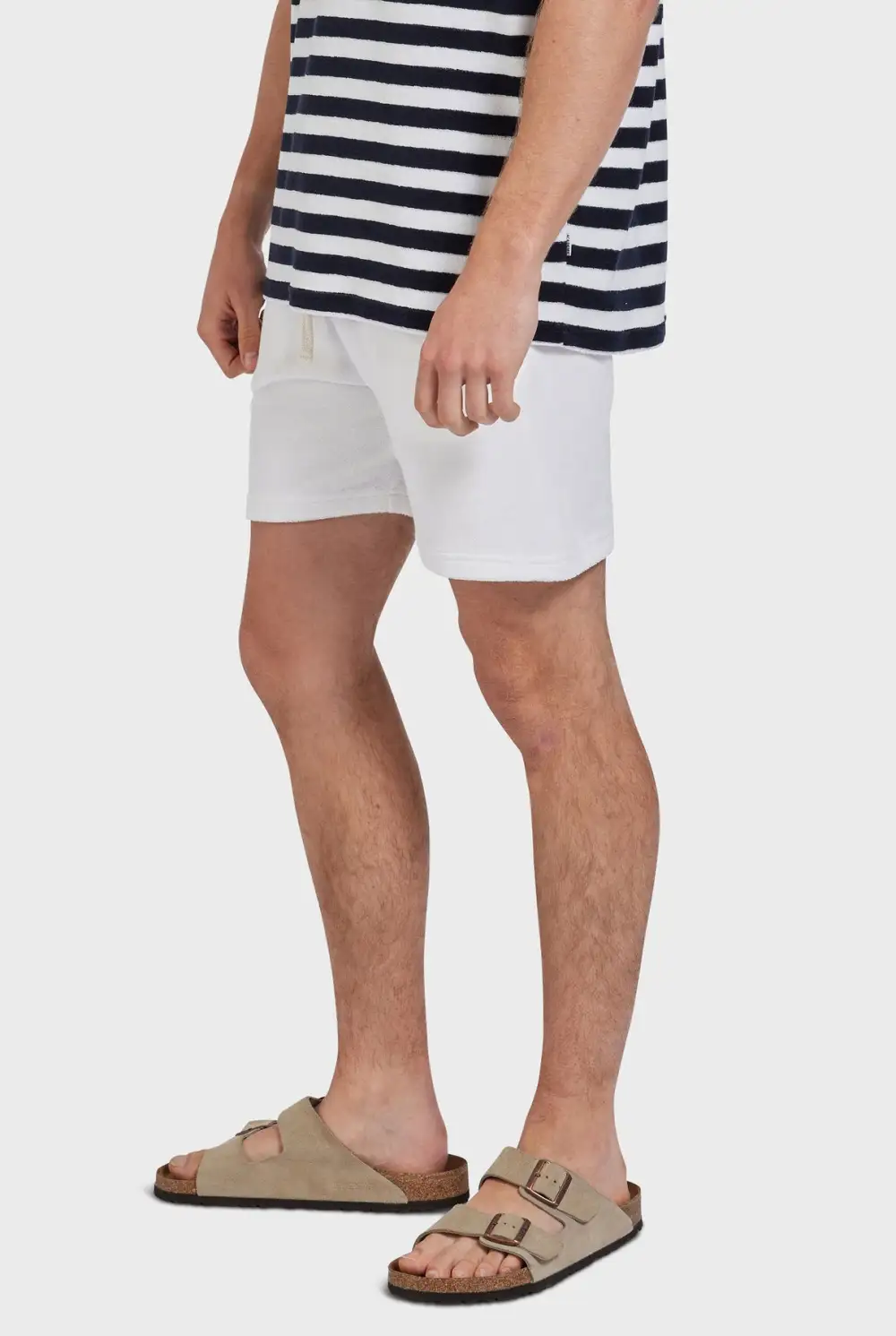 Lightweight Terry Lined Drawstring Beach Shorts