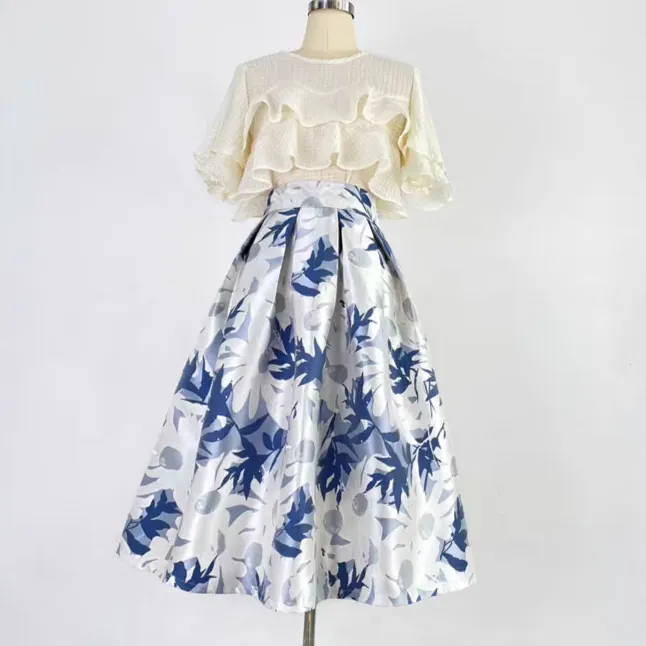 Easy Leisure Everyday Casual Embroidered Skirt