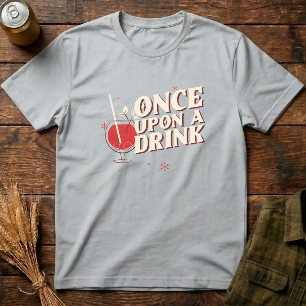 Once Upon A Drink Graphic Cotton T-Shirt