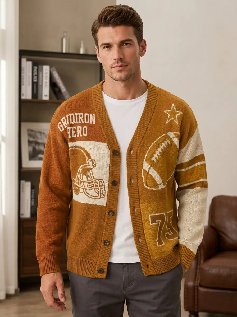 Men's Football Gridiron Hero Cardigan