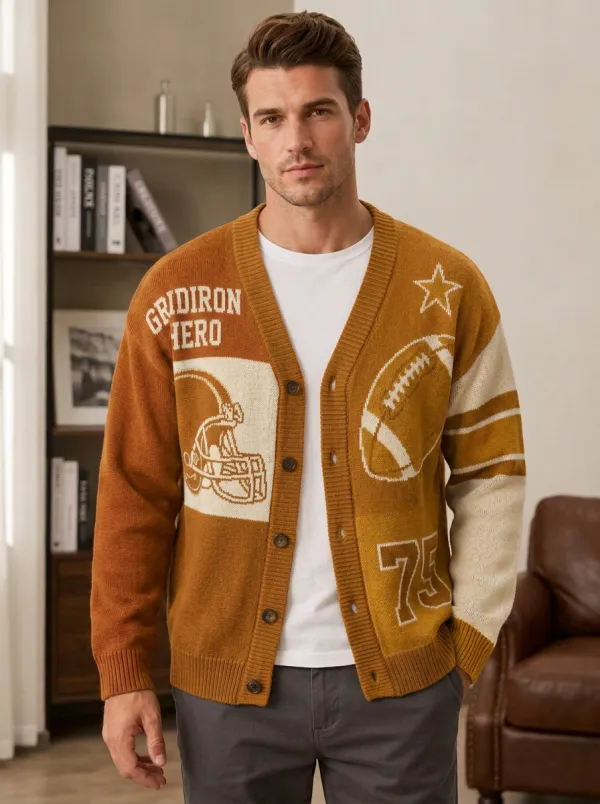 Men's Football Gridiron Hero Cardigan