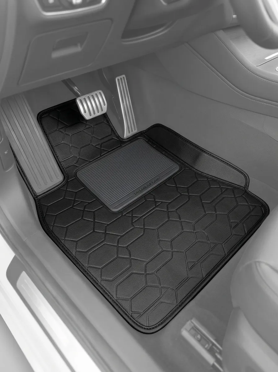 Geometric Pattern Embossed Texture Car Floor Mat