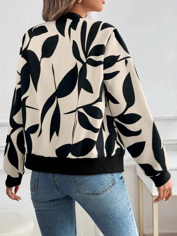 Relaxed Refined Zip-Up Jacket