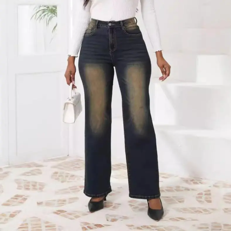 Retro Straight Loose Casual Jeans