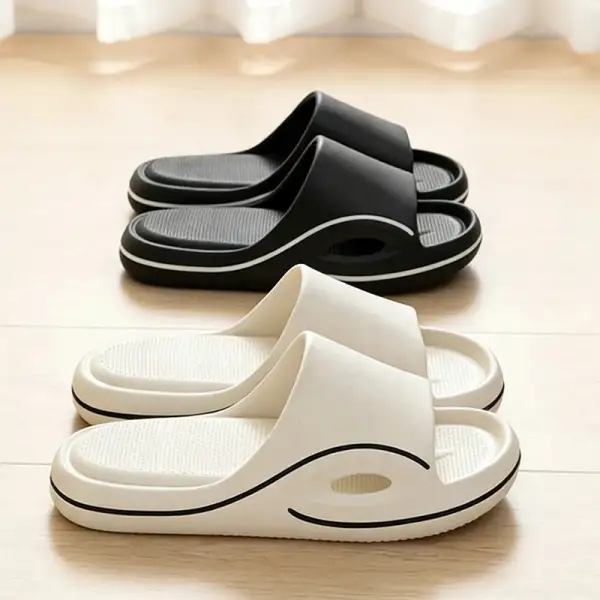 Soft Feel Open Toe Lounge Slippers
