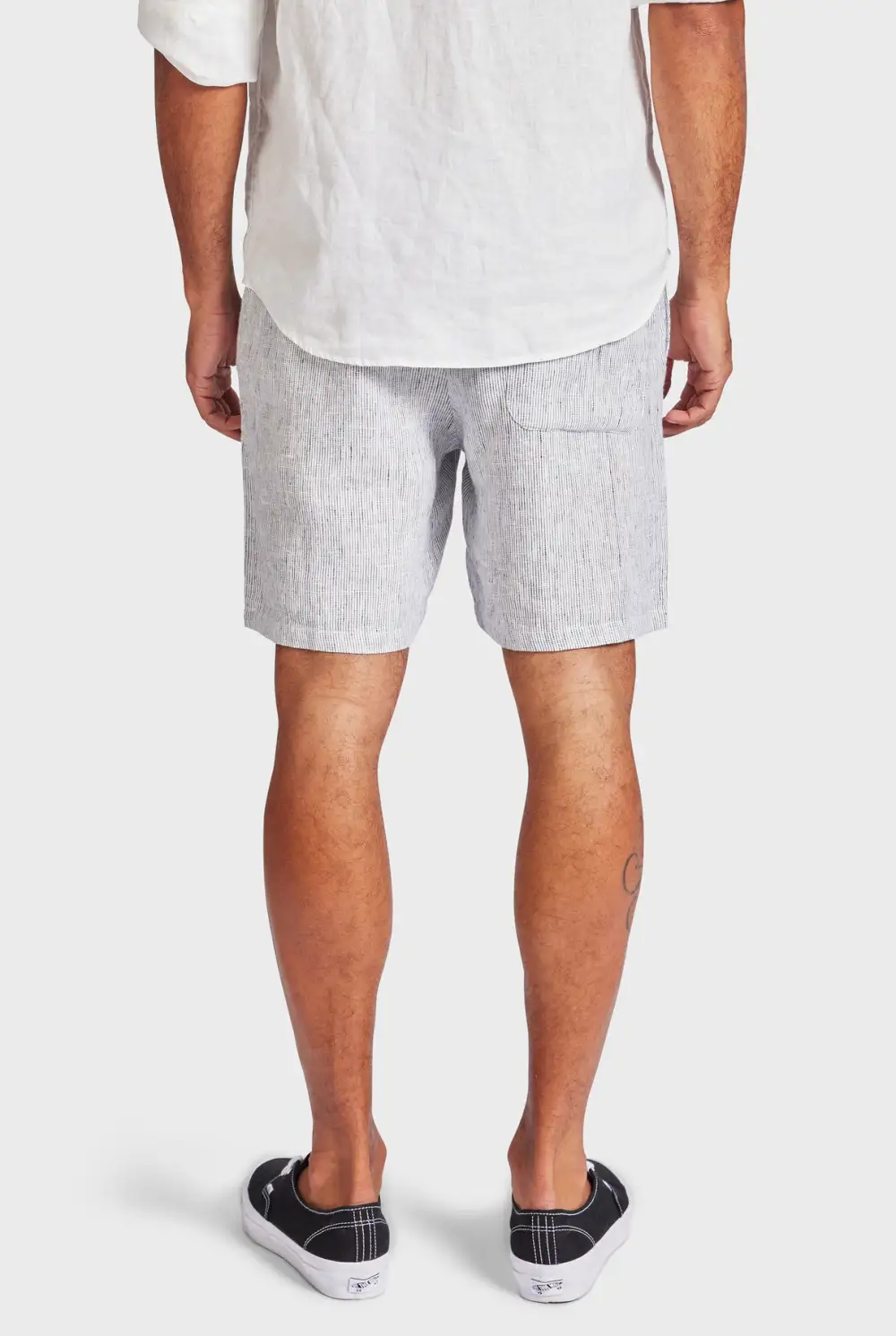 Relaxed Tapered Linen Blend Casual Lounge Shorts