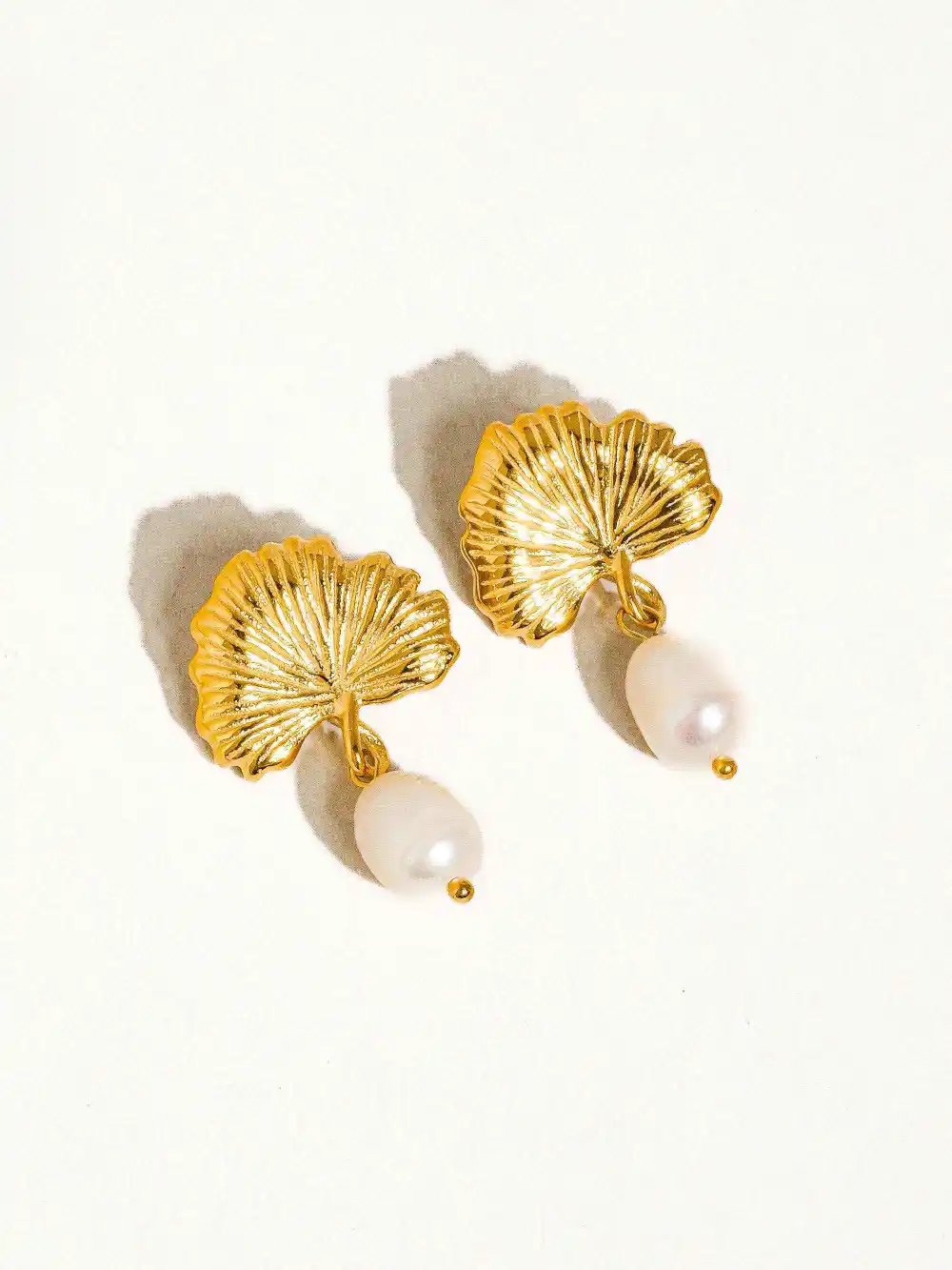 Floral Pearl Accent Earrings