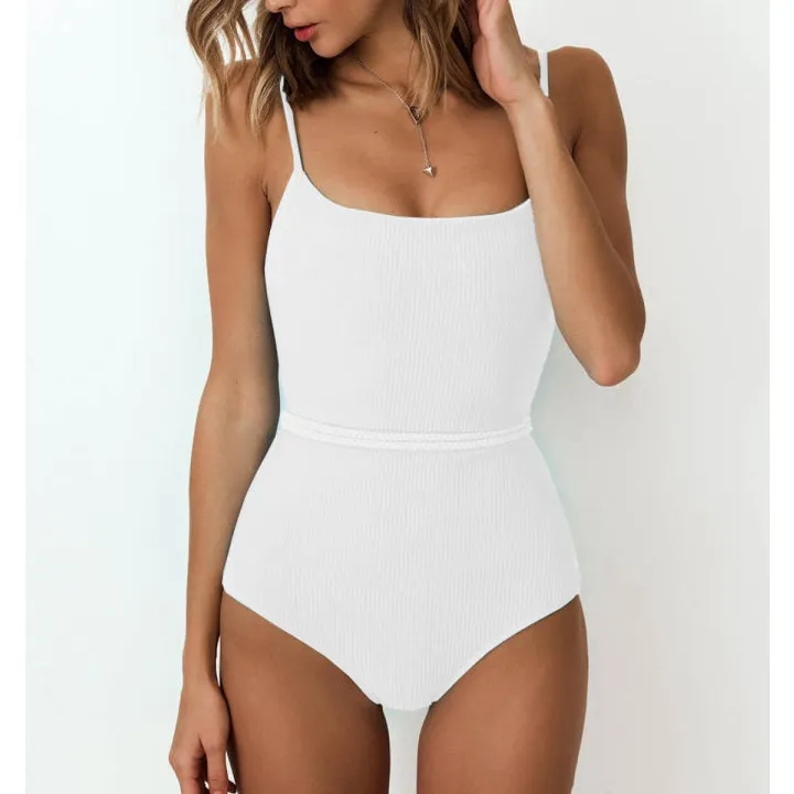 Women's Ribbed One-Piece Swimsuit