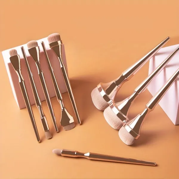 9 Pcs Full Face Makeup Brush Kit