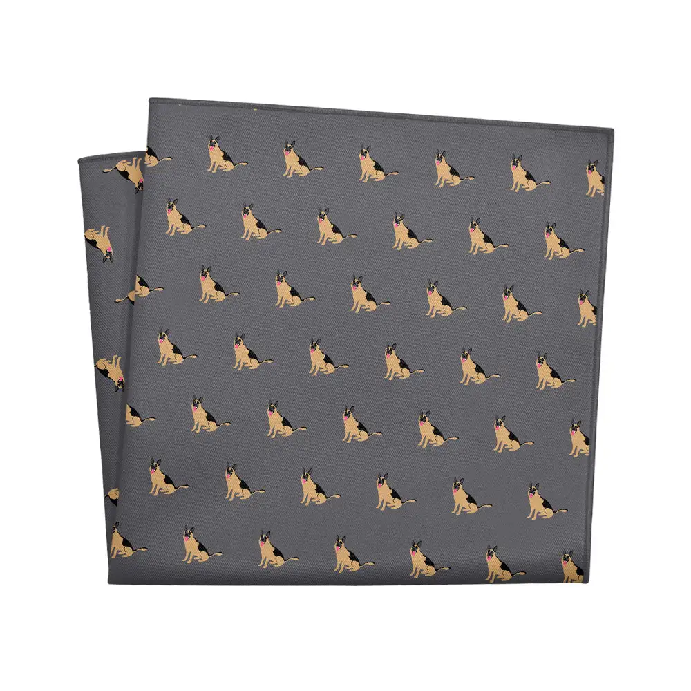 Minimal Streamlined Animal Motif Dog Motif Pocket Square