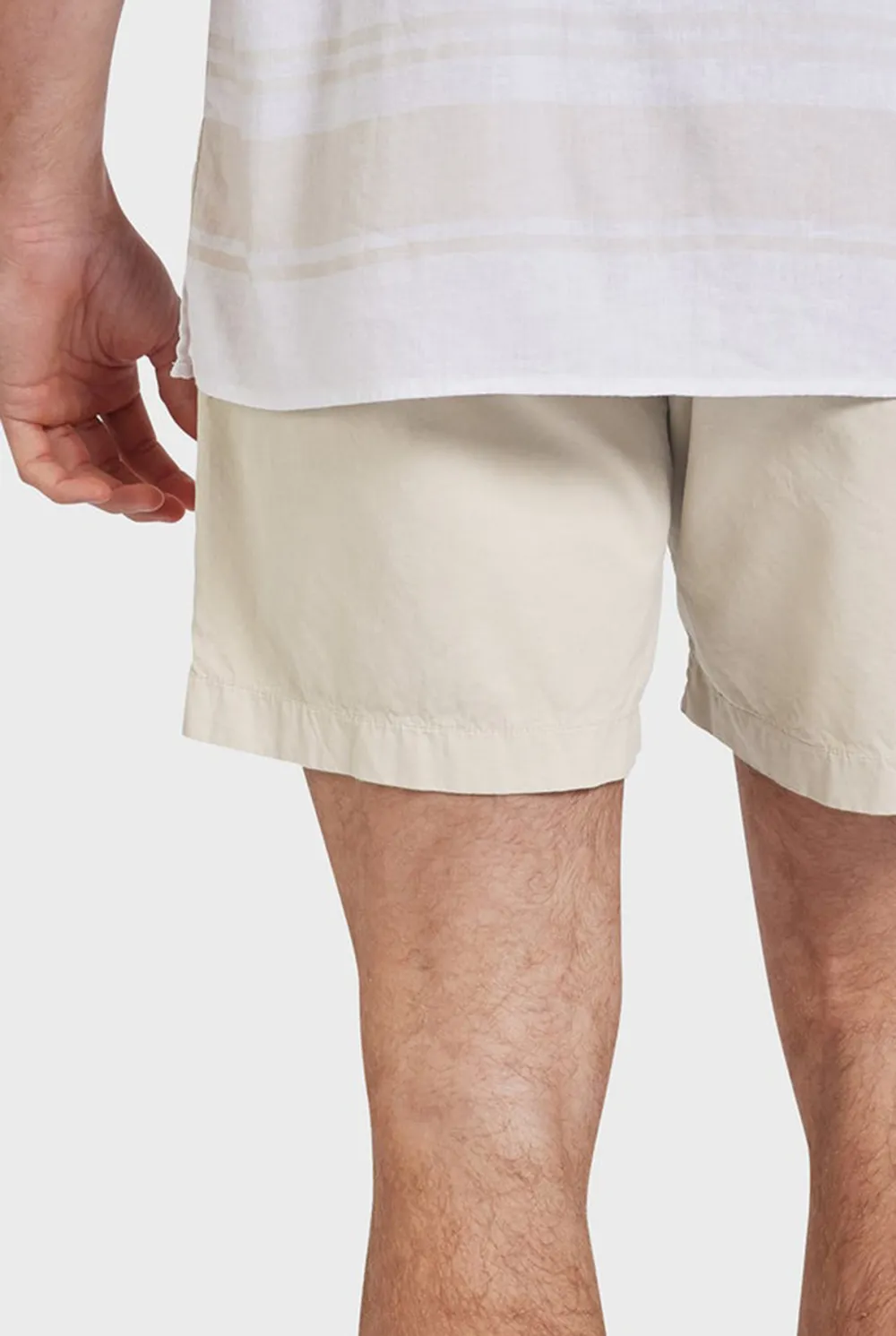 Relaxed Fit Linen Blend Casual Pull-On Shorts