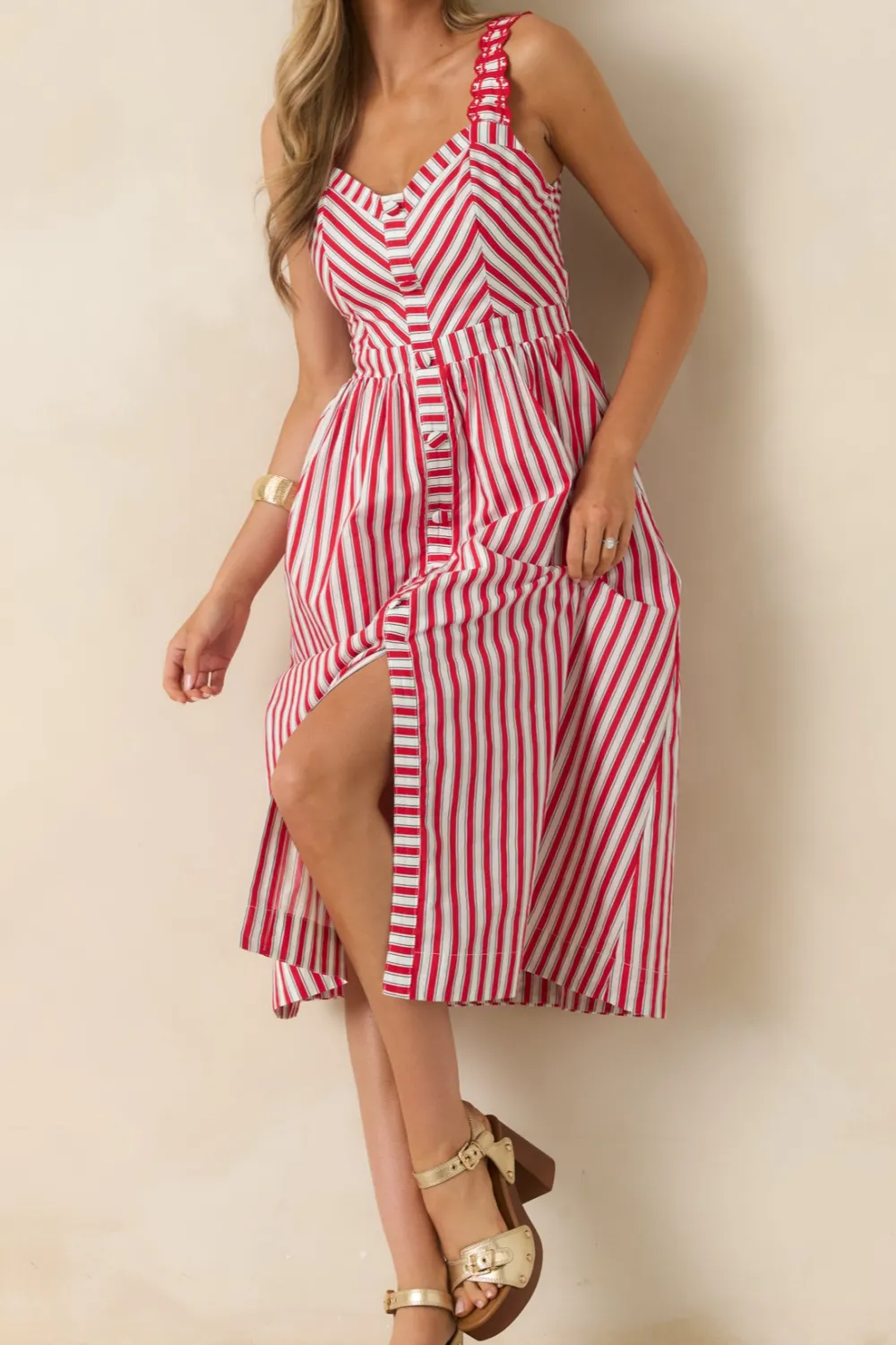 Striped Baby Midi Dress