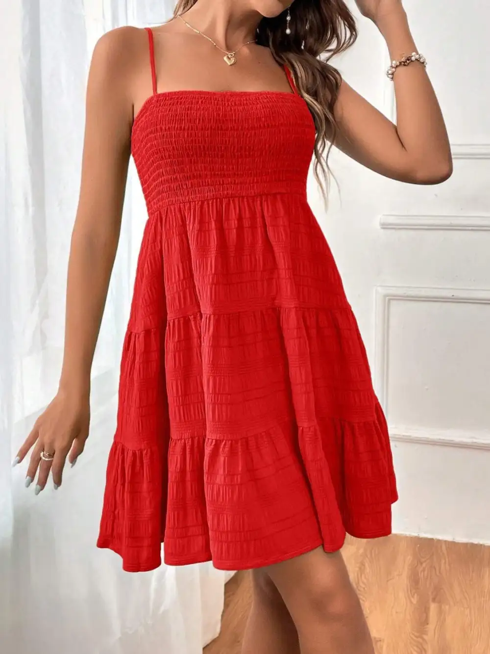 Cami Square-Neck Casual Dress