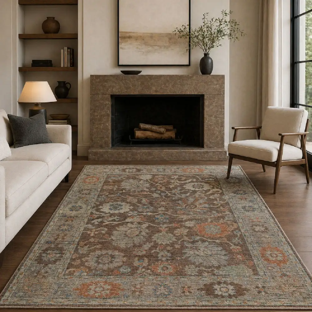 Vintage Inspired Wool Carpet