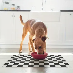 Checkerboard Pet Feeding Mat