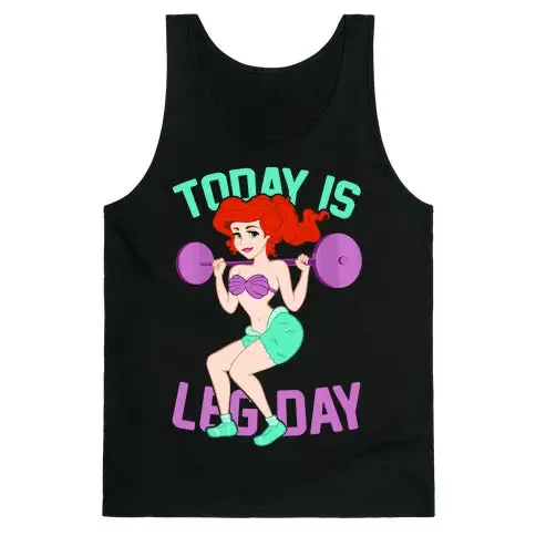 Leg Workout Graphic Tank Top