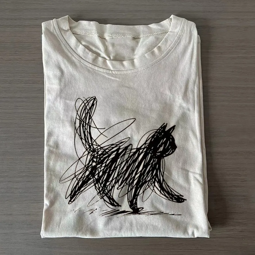 Minimalist Cat Tee