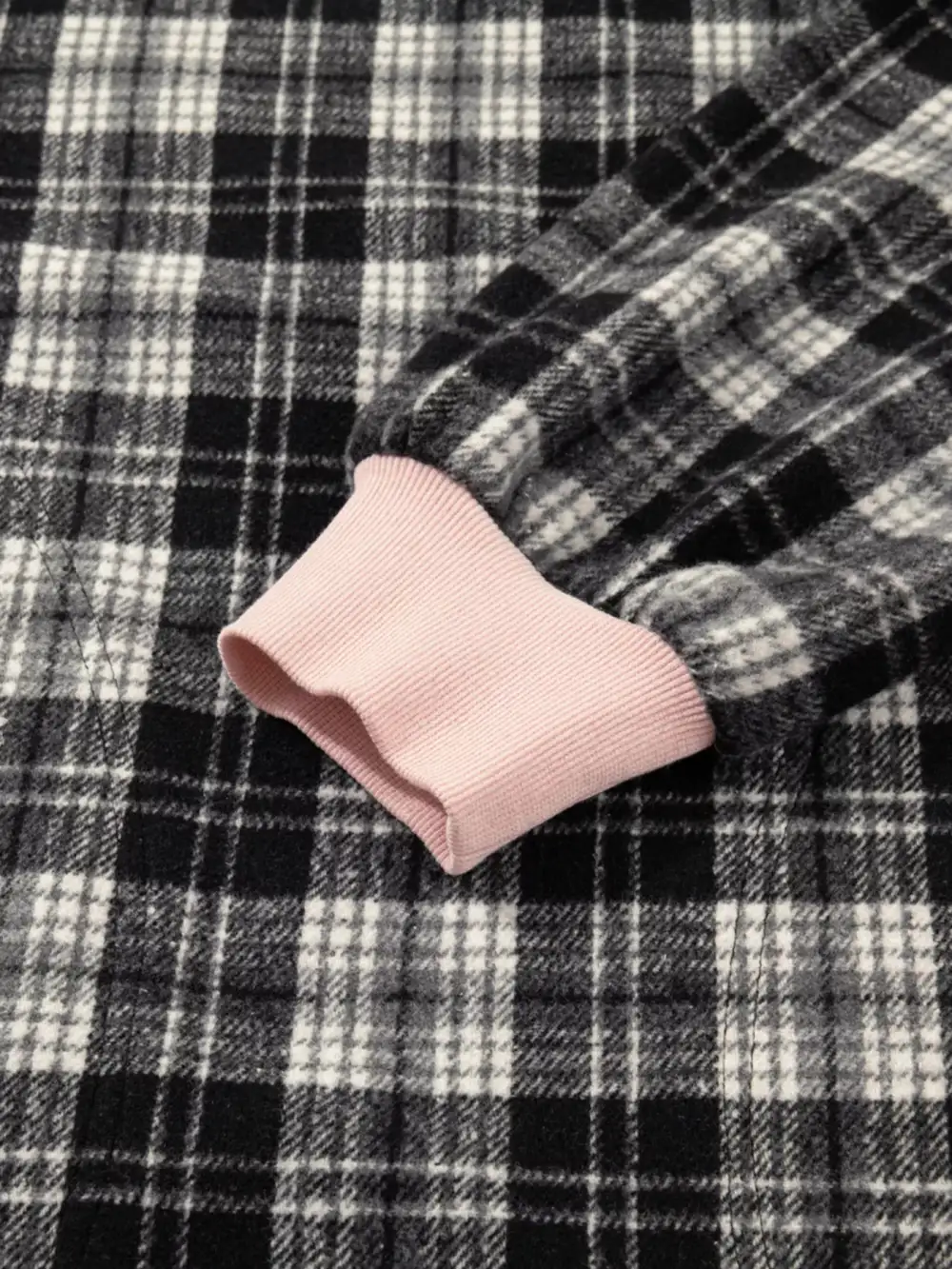 Plaid Zip Front Long Sleeve Mini Dress