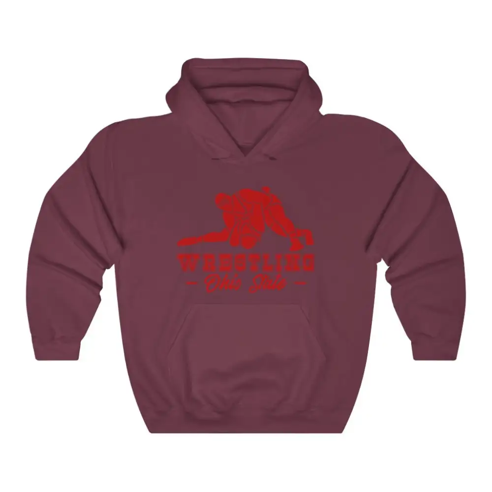 Lettered Wrestling Graphic Hoodie