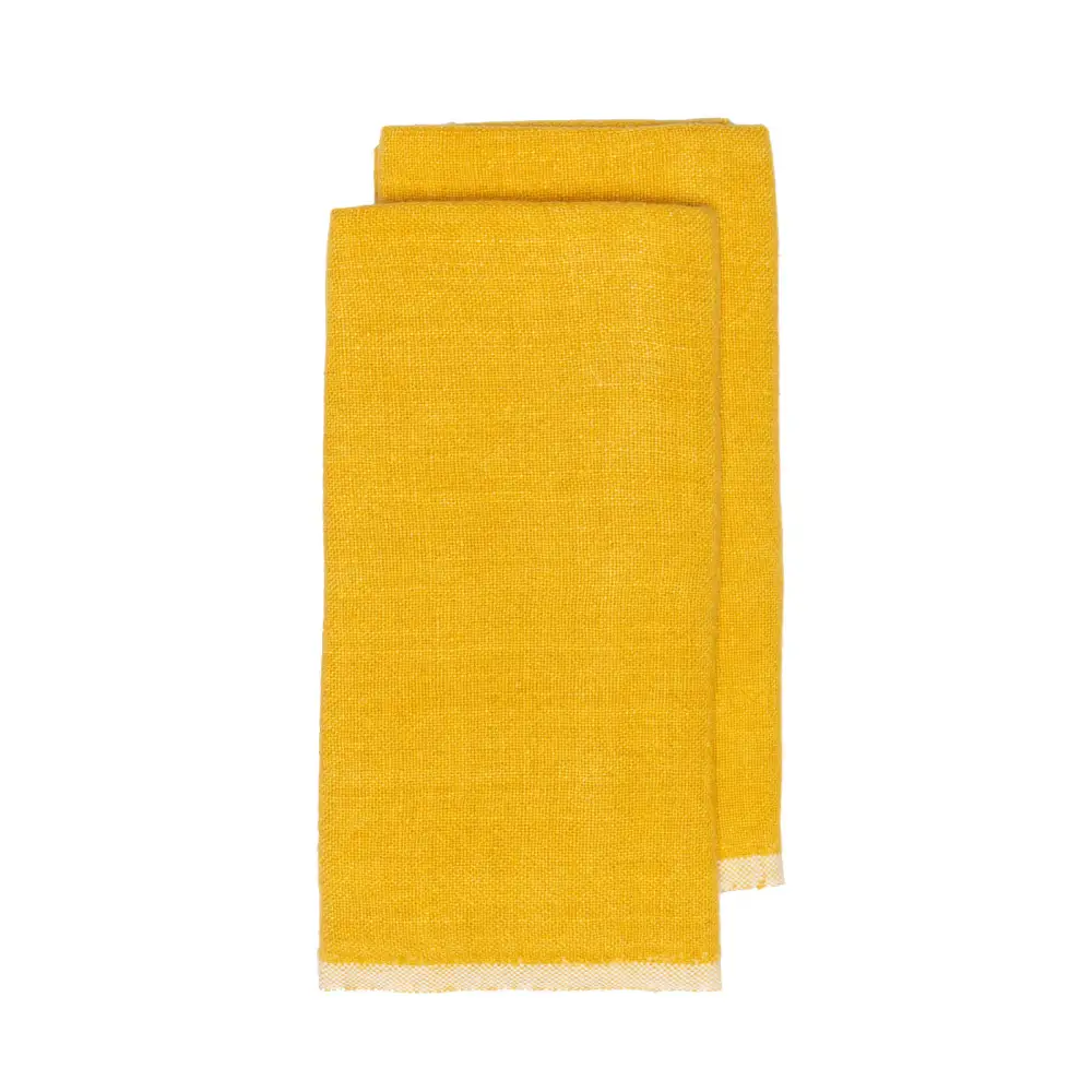 Floral Chunky Linen Kitchen Towel Set